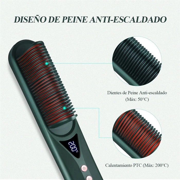 Cepillo Alisador/ Rizador Profesional Y De Secado  Pelo