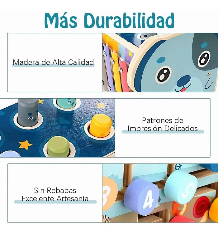 Juguete Didáctico Carrito De Perro Con Música Y Martillo