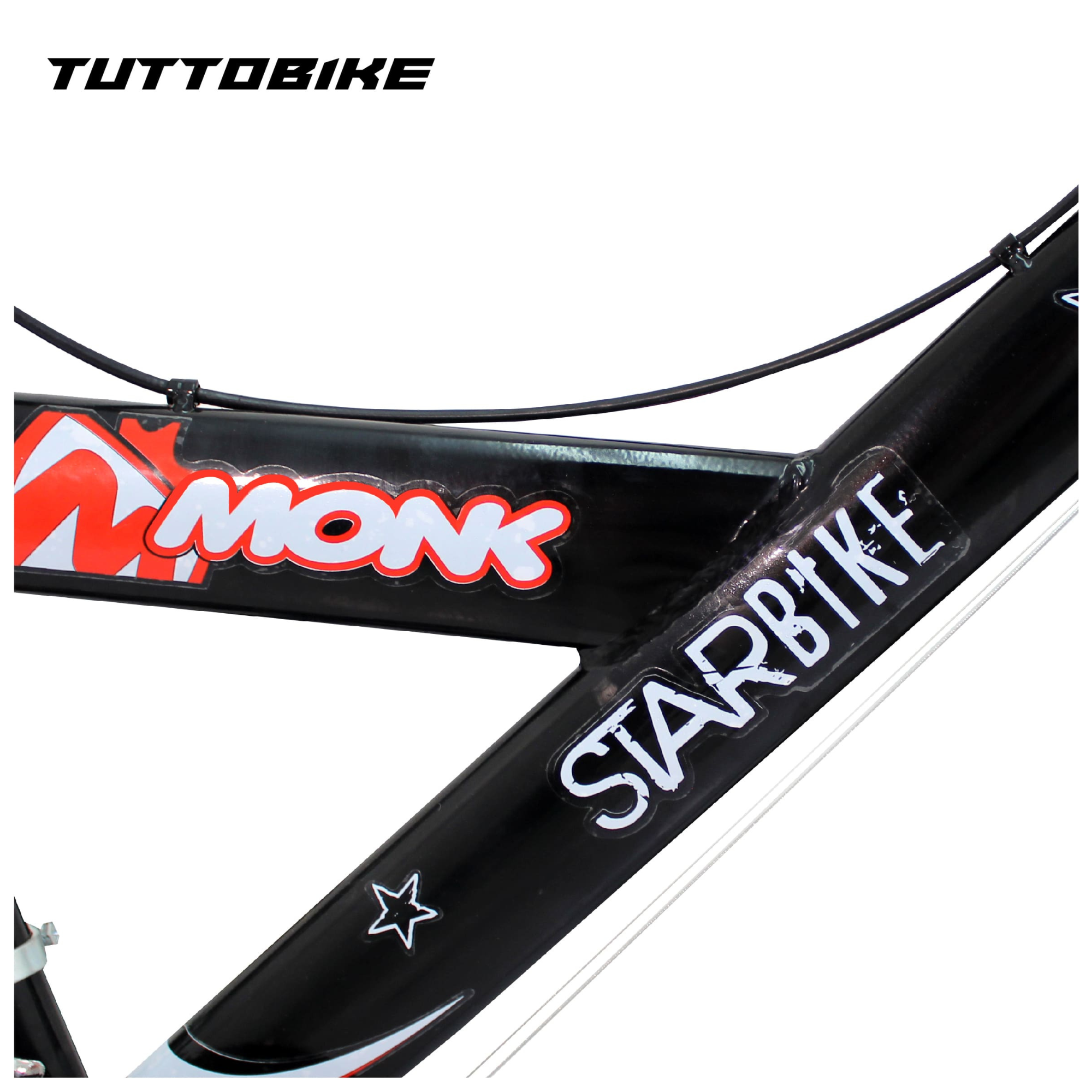 Bicicleta Montaña Rodada 26 18 Velocidades Monk StarBike Negra