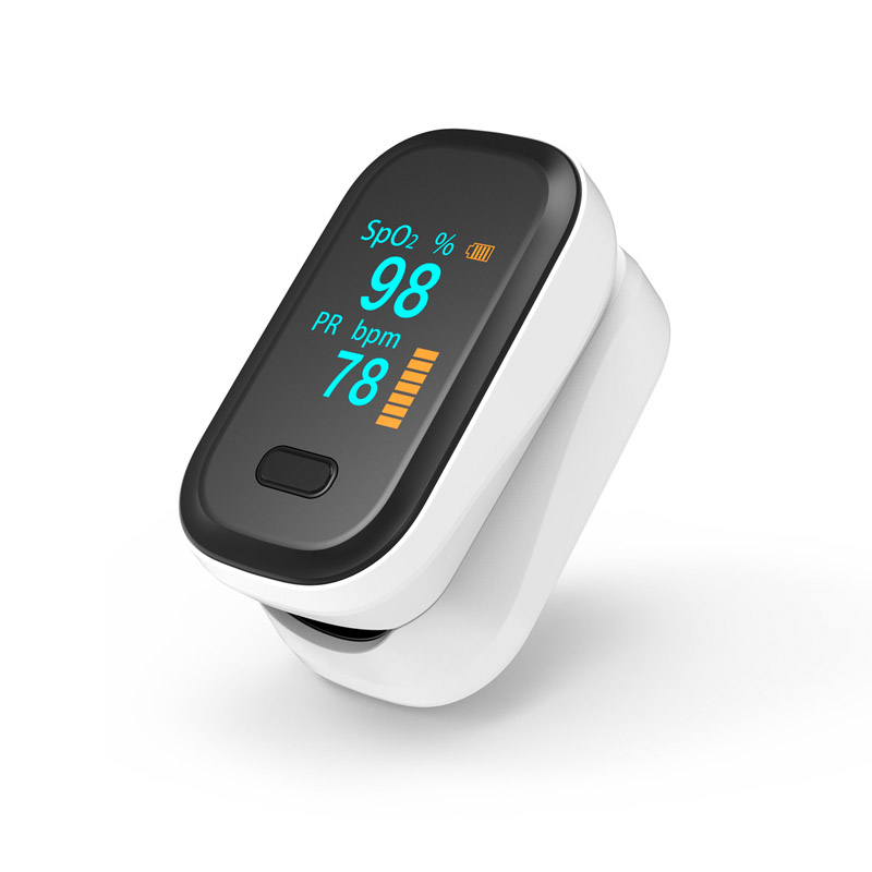 Oximetro Adulto Alarma Signos Vitales Pulso Dedo Uso Profesional Blanco Oled Negro
