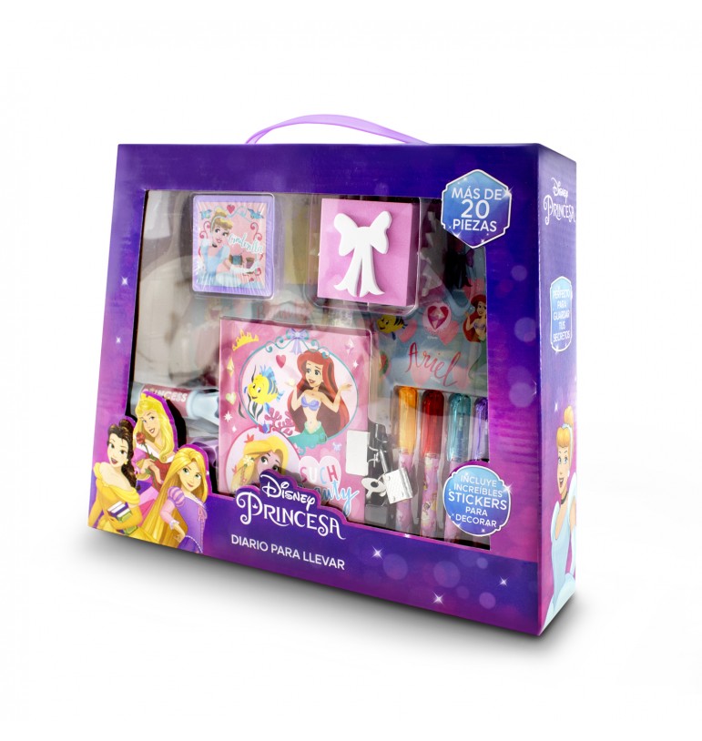 Diario secreto de Princesas Disney con candado para niñas libreta para dibujar 