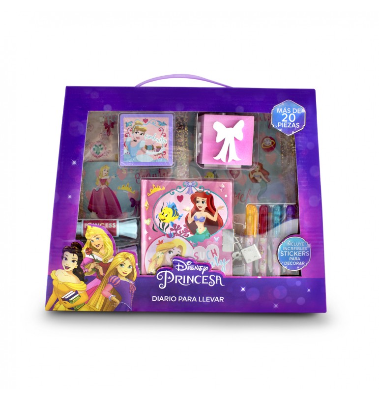 Diario secreto de Princesas Disney con candado para niñas libreta para dibujar 