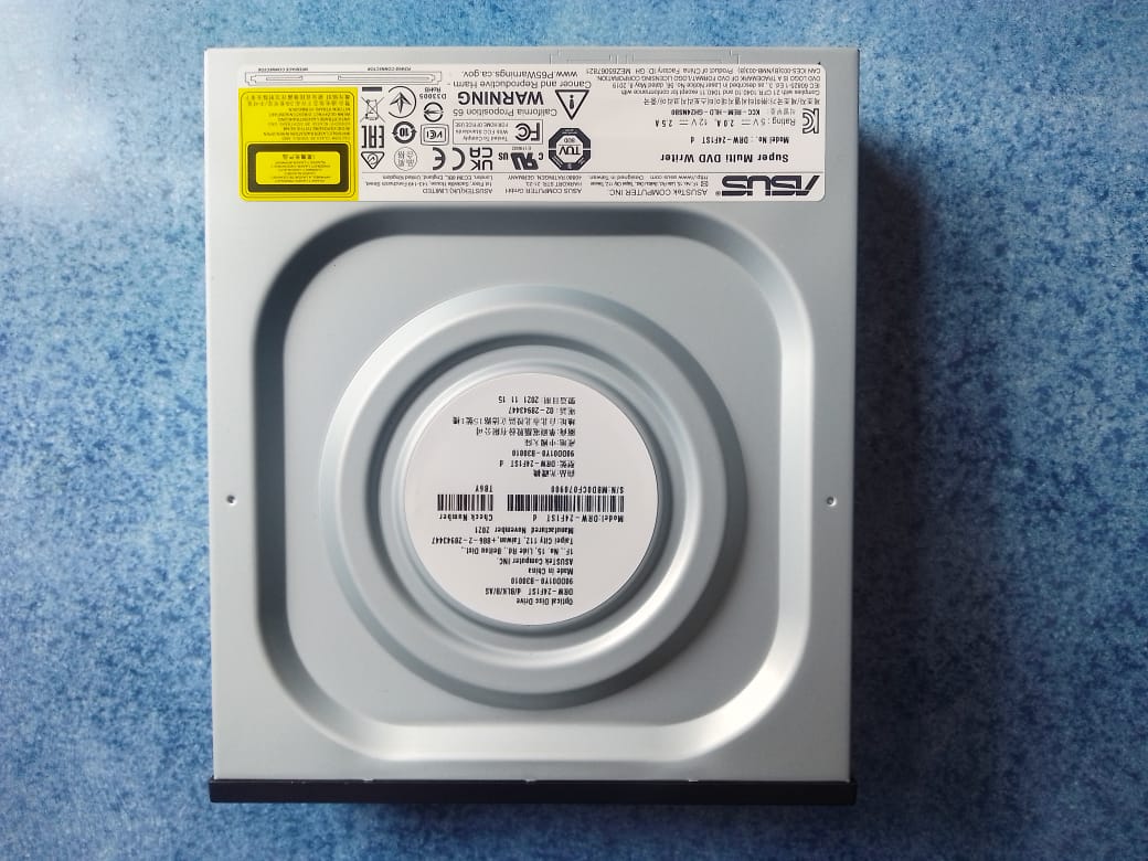 Quemador DVD ASU DRW-24F1ST/BLK/B/GEN/P2G INTERNO NEGRO PC GABIENTE DISCO LECTOR SATA JUEGO GAMER