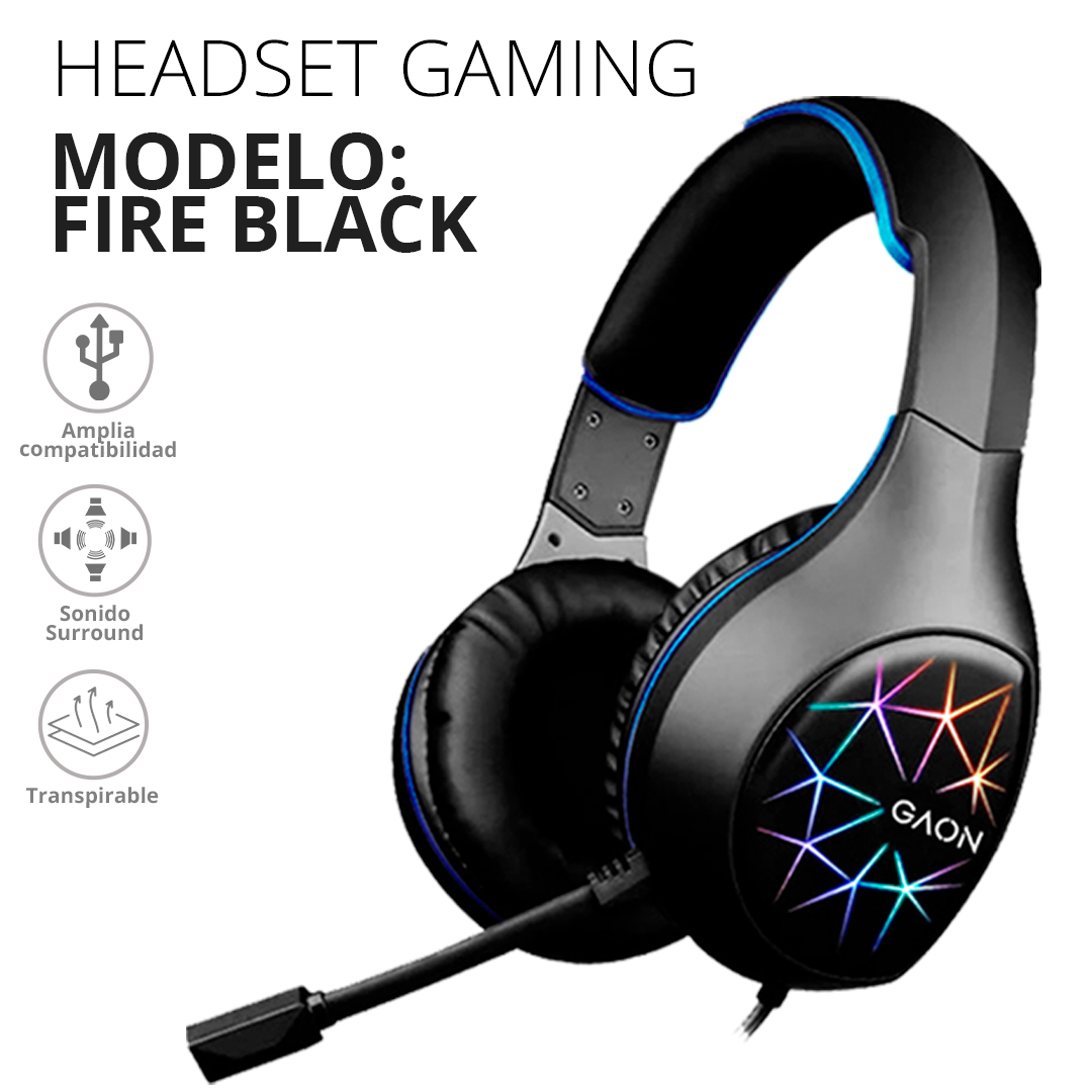 Audifonos Headset Gamer Para Pc Multiplataforma Gaon