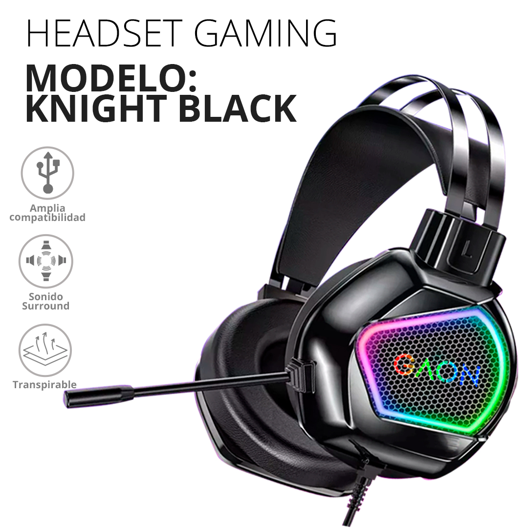 Audifonos Headset Gamer Para Pc Multiplataforma Gaon