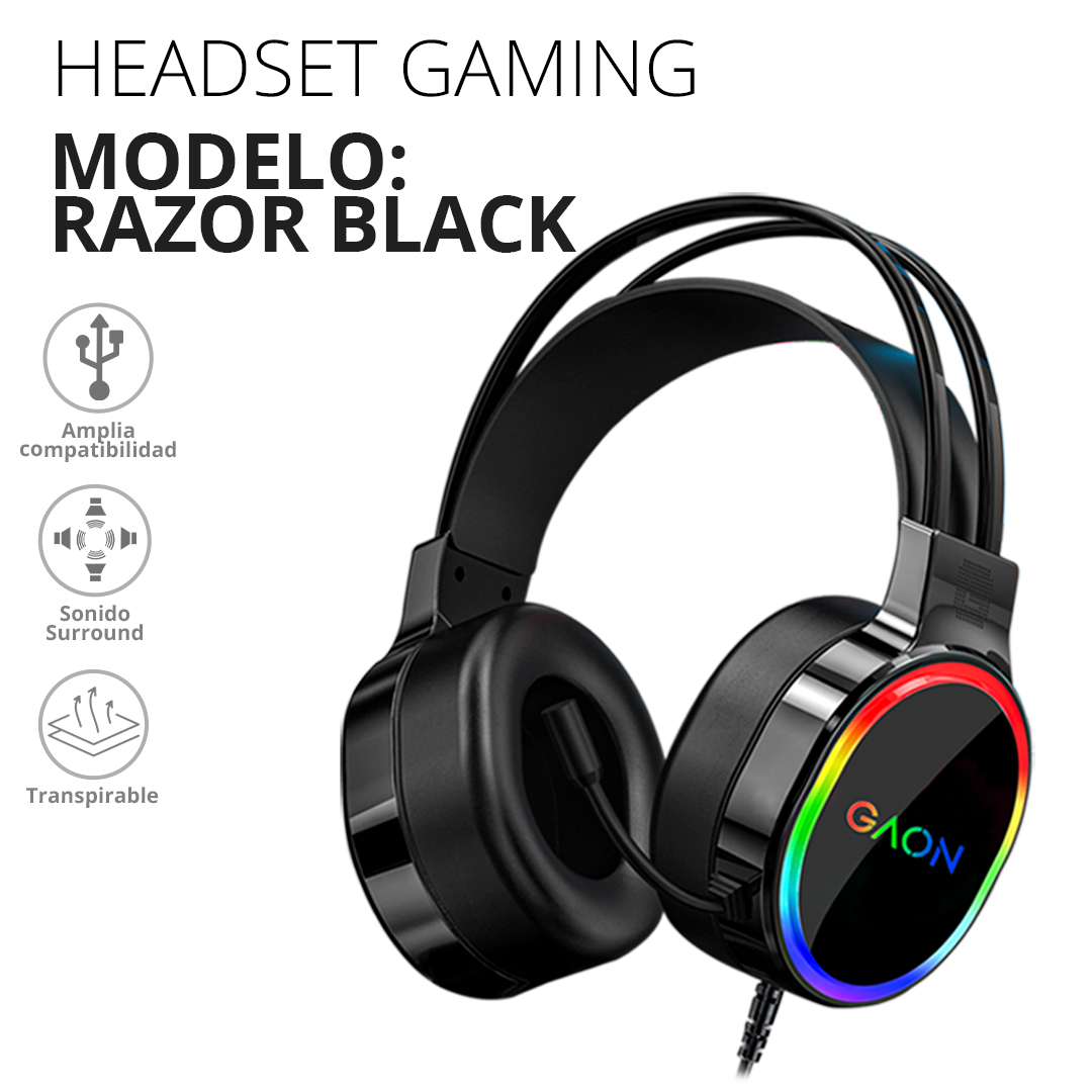 Audifonos Headset Gamer Para Pc Multiplataforma Gaon