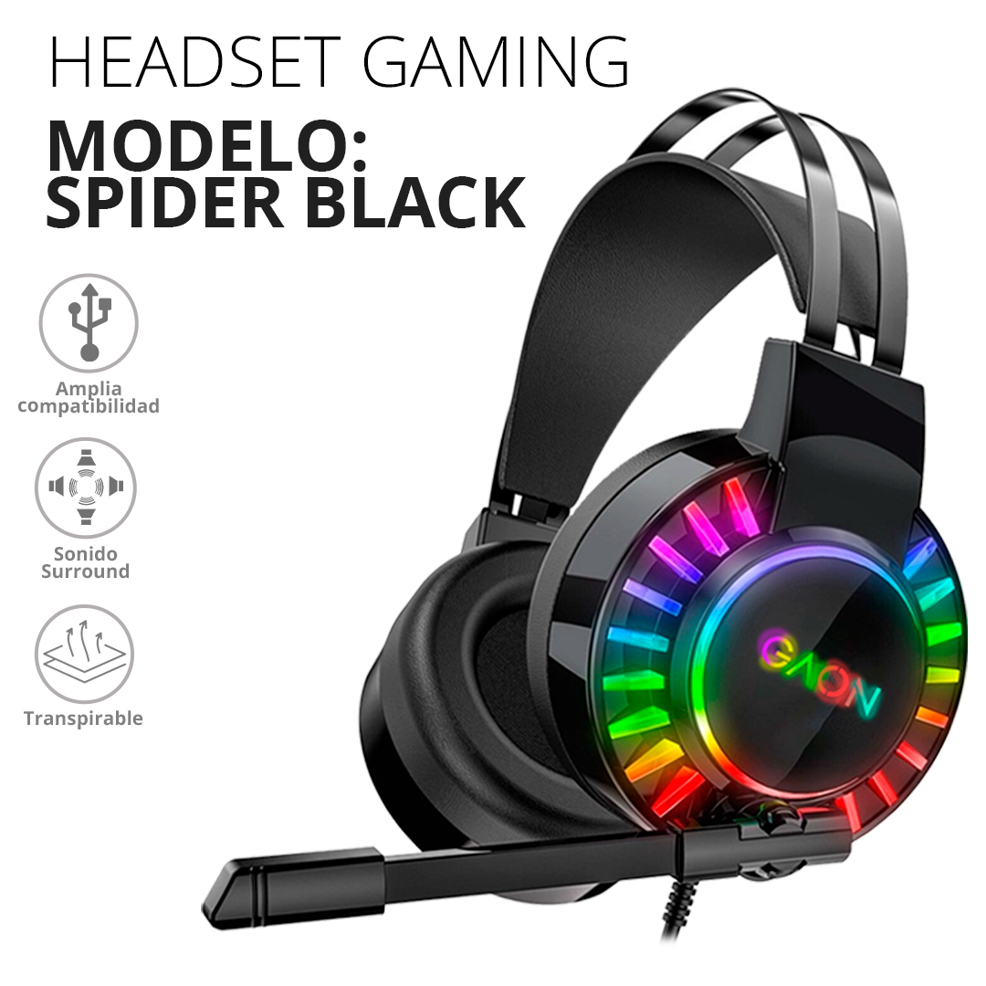 Audifonos Headset Gamer Para Pc Multiplataforma Gaon