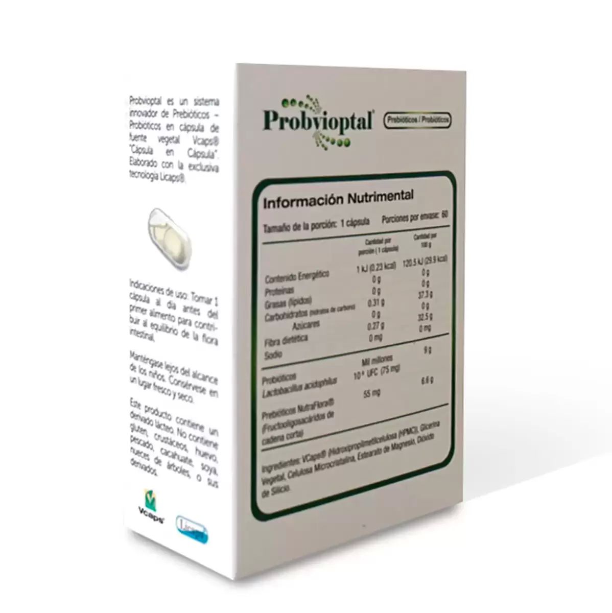 Probvioptal Prebióticos Y Probióticos 60 Cápsulas