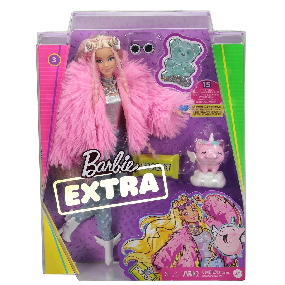 Barbie Extra Abrigo Rosa 