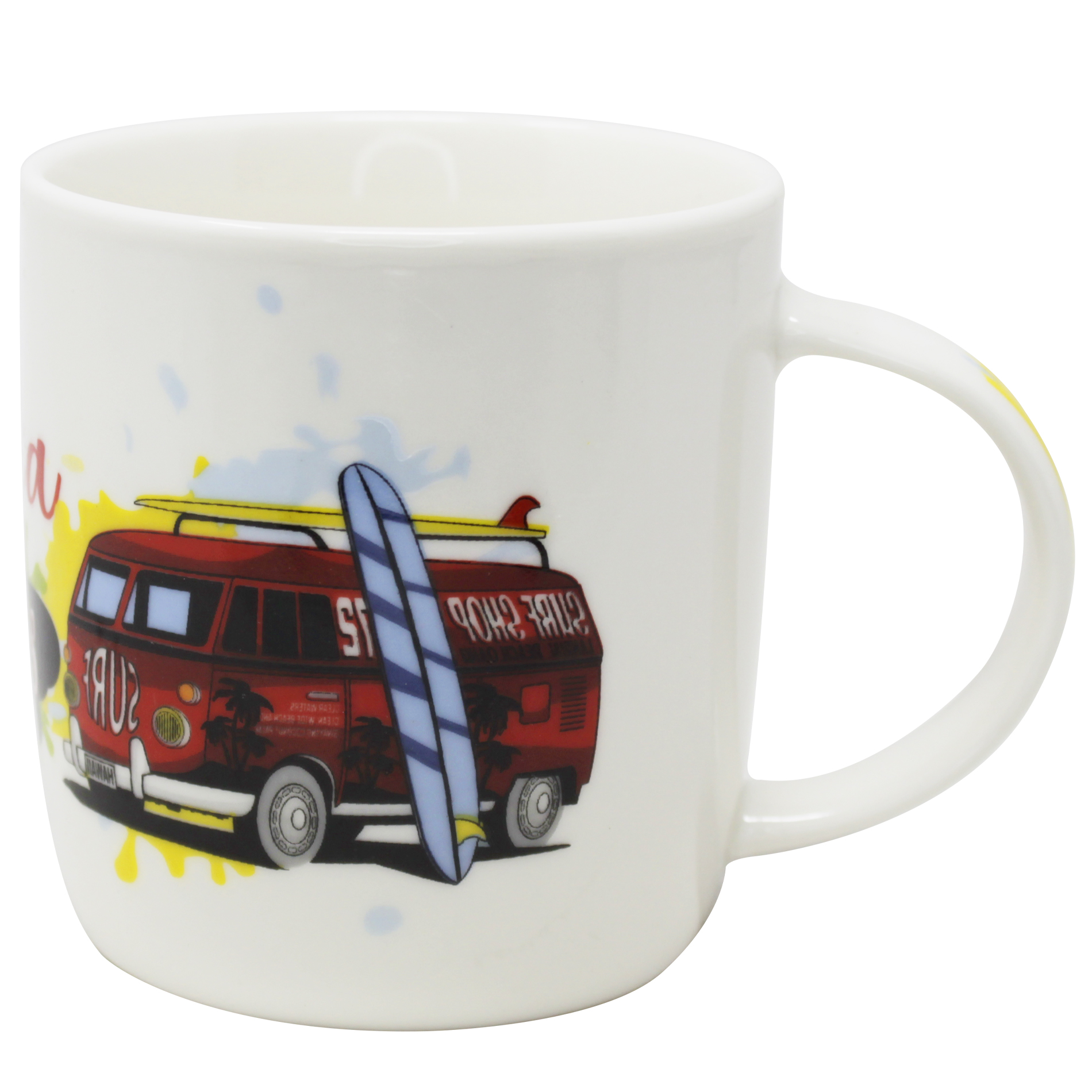 Taza Diseños Combi 70´s Con Frases Porcelana