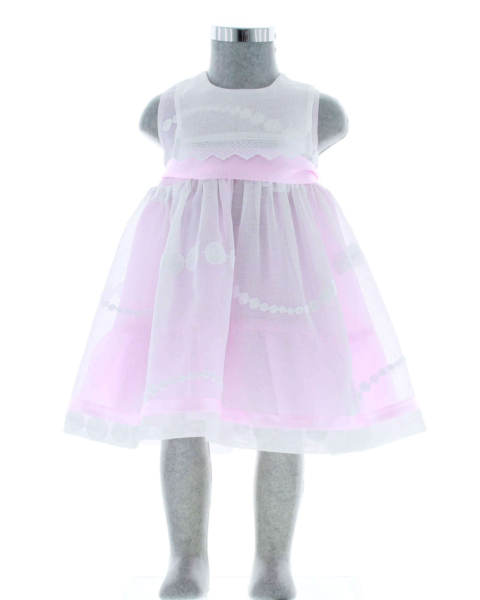 Vestido para Niña Pequeña Lino 1 a 5 años.