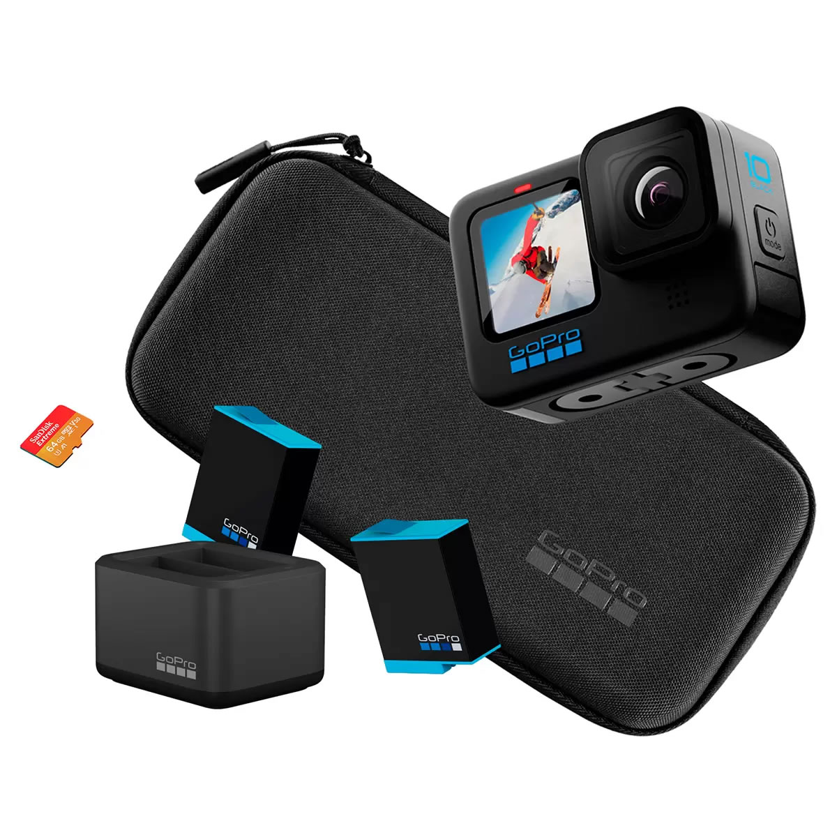 Cámara de Acción Digital Con Accesorios Go Pro Hero 10 CST