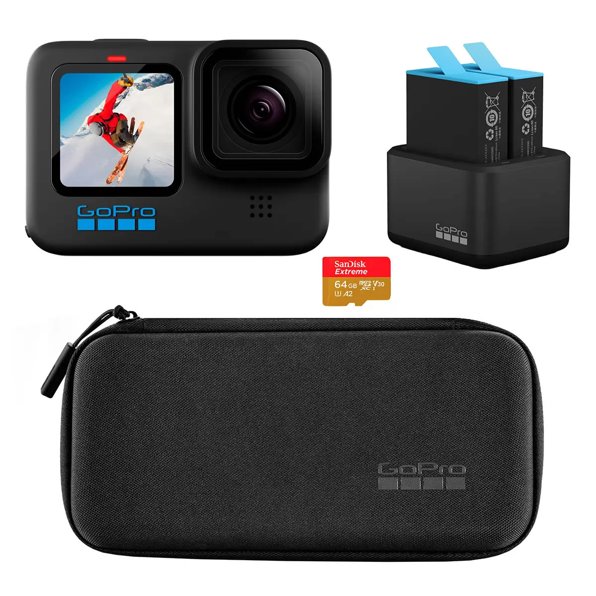 Cámara de Acción Digital Con Accesorios Go Pro Hero 10 CST