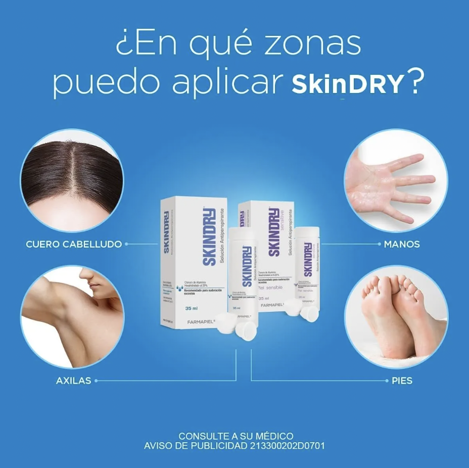 SKINDRY ANTIPERSPIRANTE SUDORACIÓN EXCESIVA