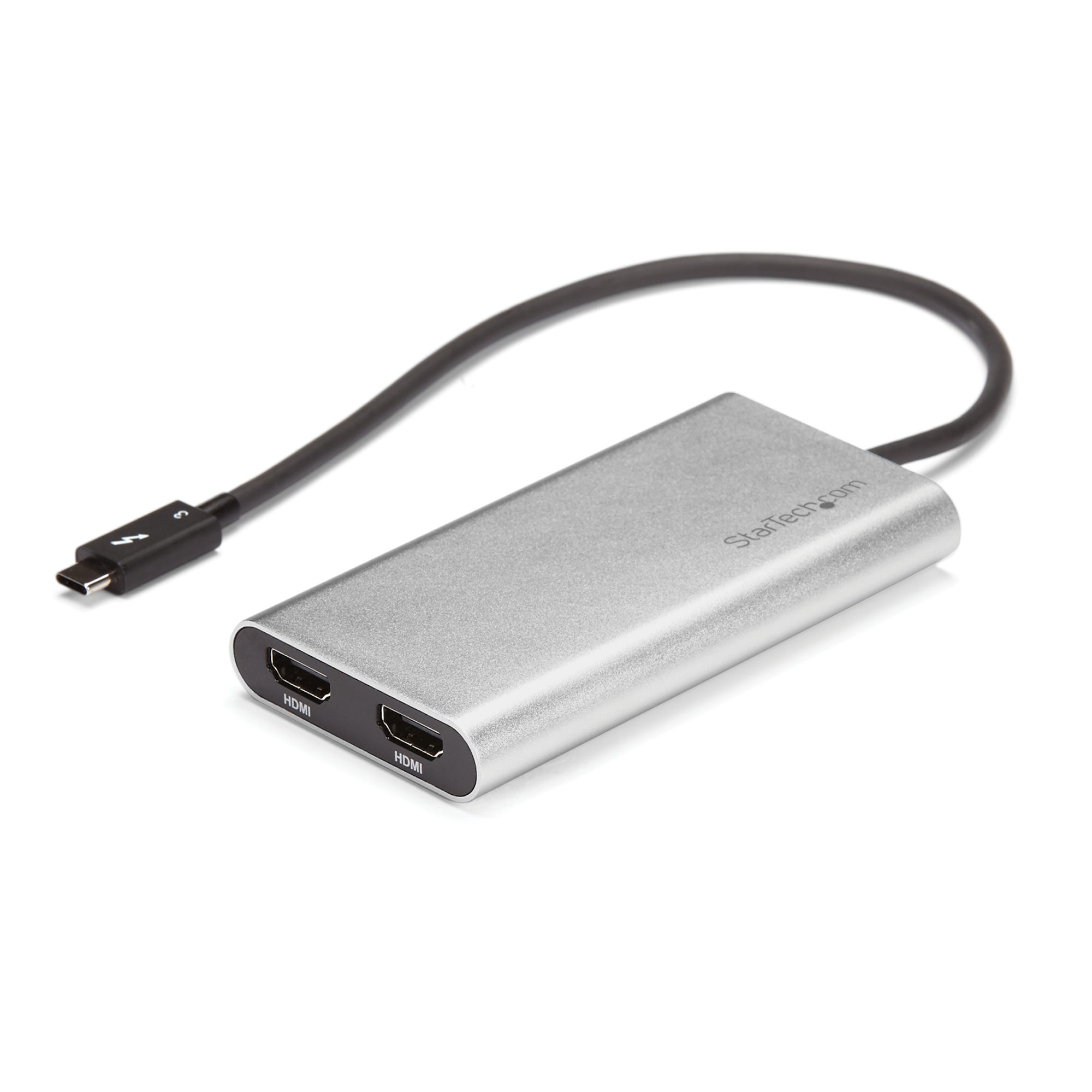 Adaptador de Video Thunderbolt 3 a Doble HDMI 4K, 60Hz, Plata