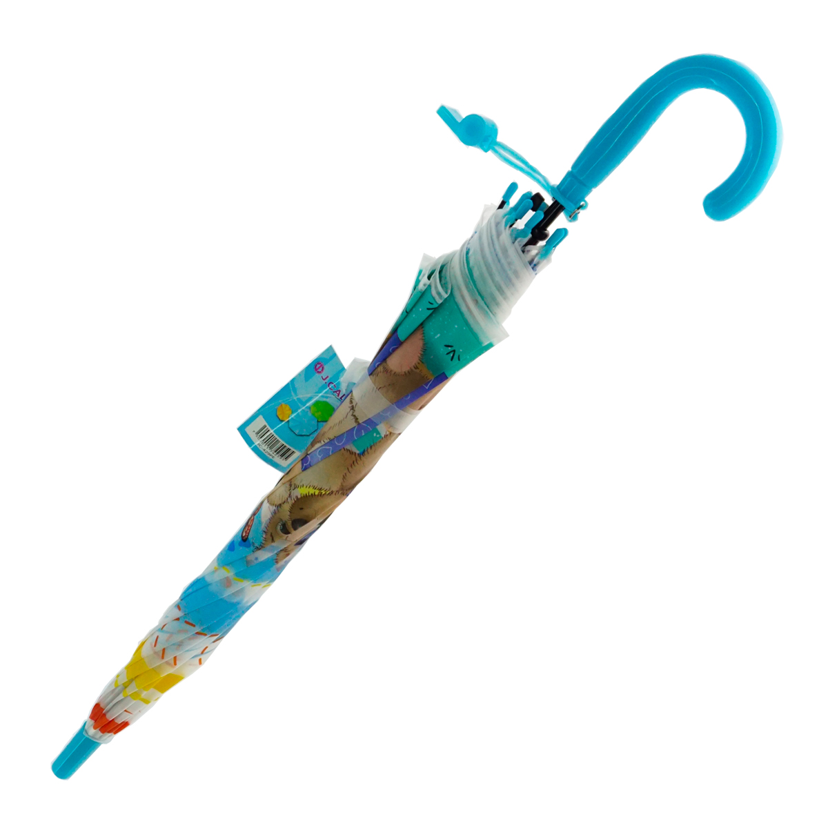 PARAGUAS SOMBRILLA INFANTIL  19" EVA ESTAMPADA, PLASTIFICADO RESISTENTE CON SILVATO J CALLI