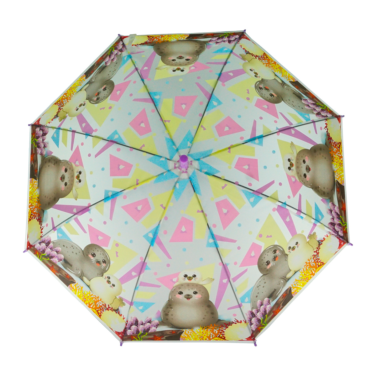 PARAGUAS SOMBRILLA INFANTIL  19" EVA ESTAMPADA, PLASTIFICADO RESISTENTE CON SILVATO J CALLI