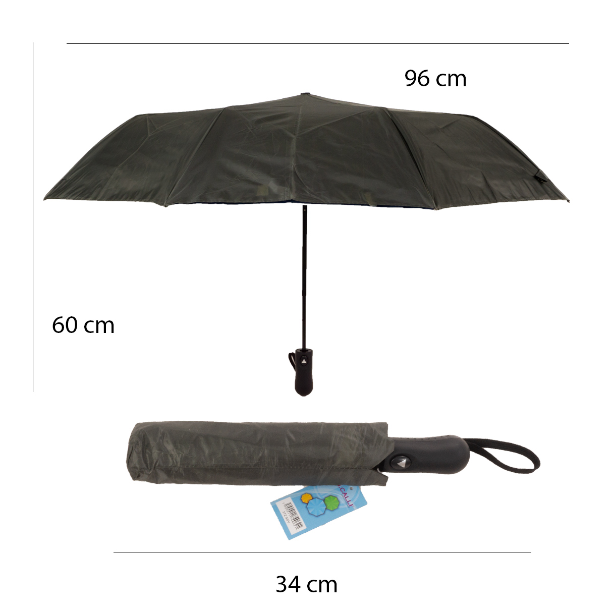 PARAGUAS SOMBRILLA  AUTOMATICO DOBLE CAPA CON PROTECCIÓN ANTI RAYOS UV -  LISO J CALLI