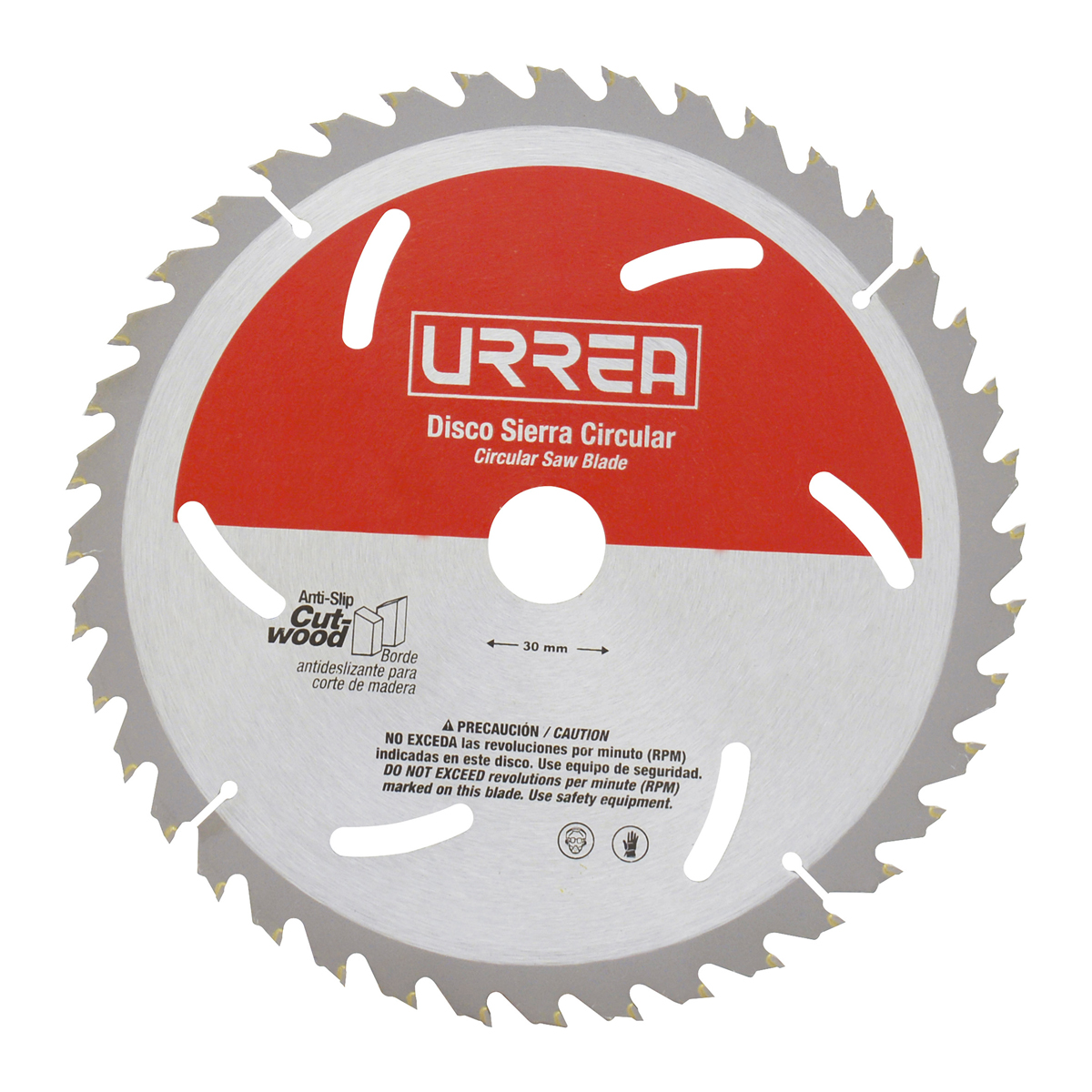 Disco sierra circular 12" 60 dientes,URREA codigo: DSM1260.  