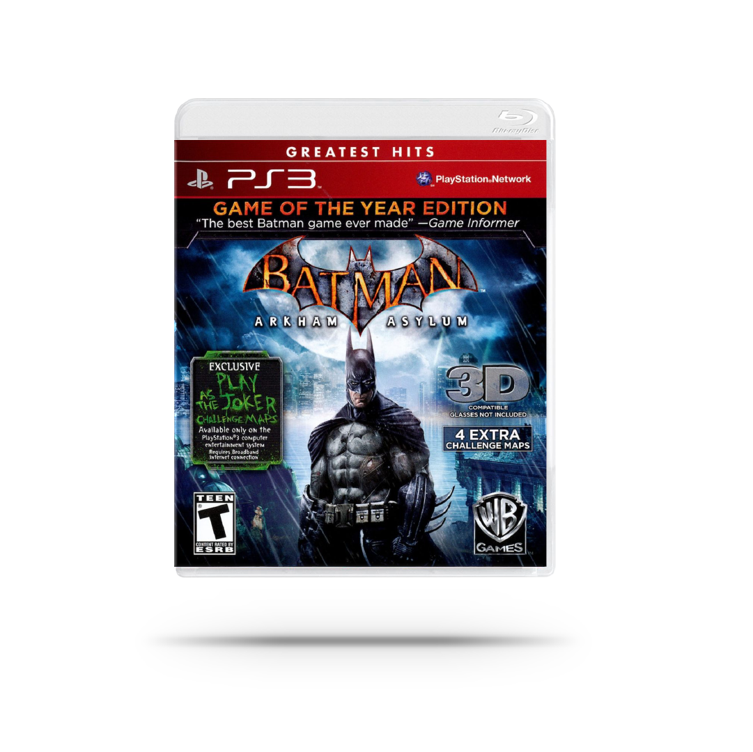 Videojuego - Batman: Arkham Asylum Game of The Year Edition (PS3)(Reacondicionado Grado A)