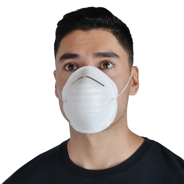 50 Mascarillas Para Polvo Color Blanco Marca Corona VIC200V