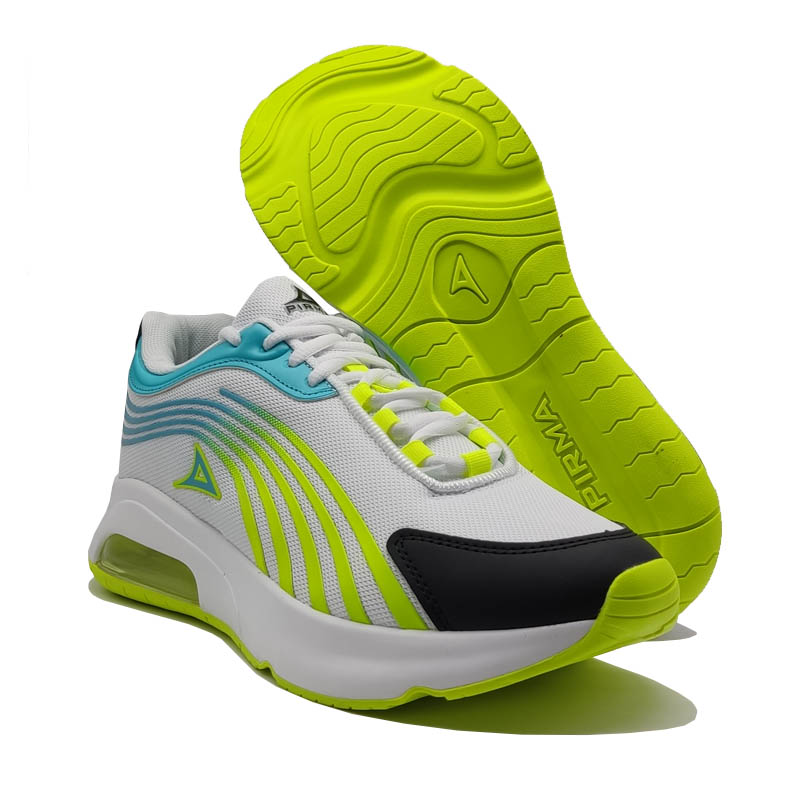 Tenis Pirma 5047 Blanco Azul Amarillo Válvula Hombre Originales Ejercicio Gym