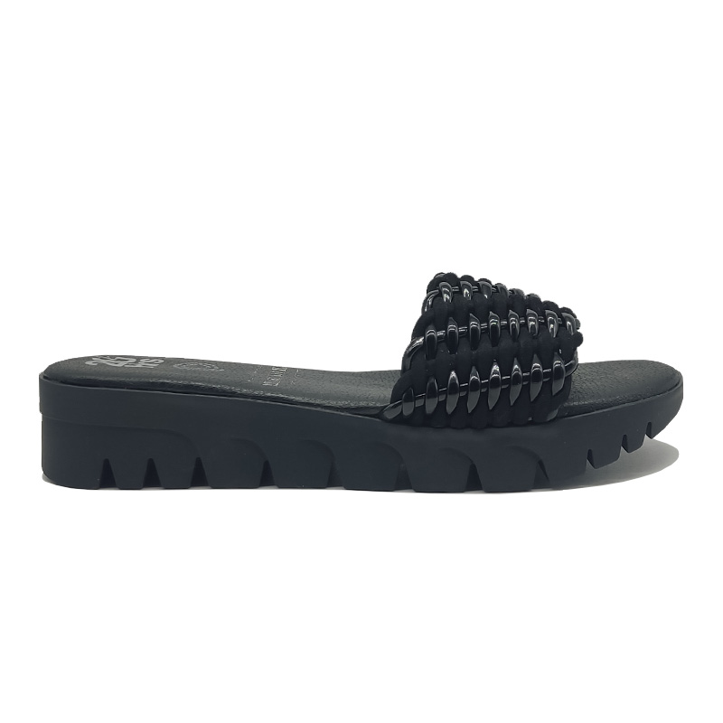 Huaraches 20hrs 069 Negro Charol Mujer Casuales Cómodos 100% Piel