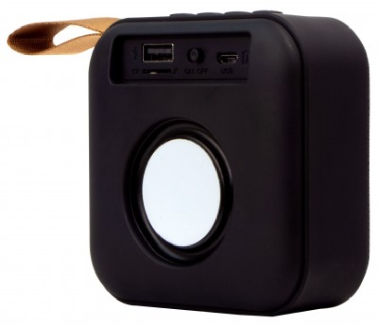 Mini Bocina T5 Diseño Cuadrado Bluetooth Radio Negro