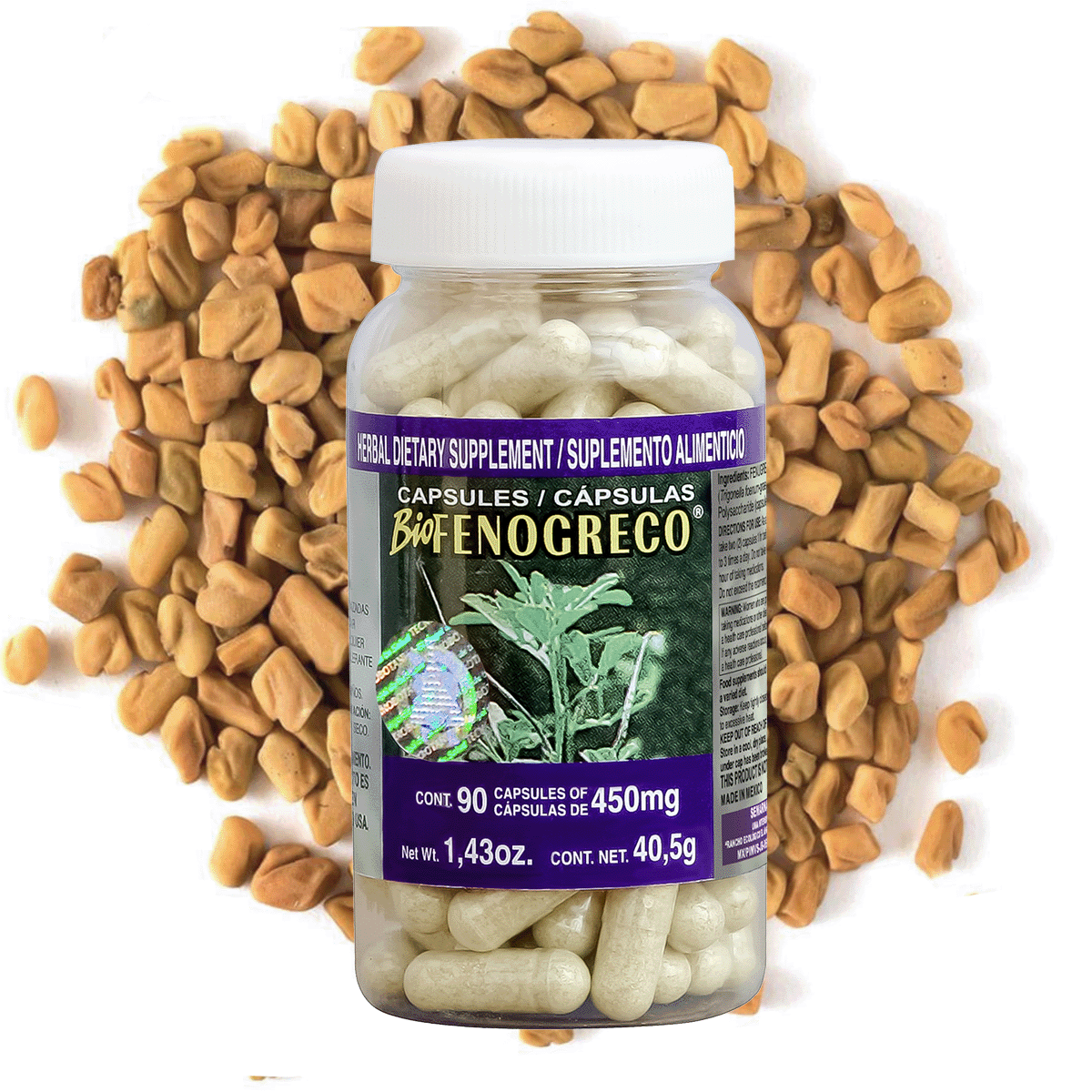 Semillas de Fenogreco 90 cápsulas 2Pack