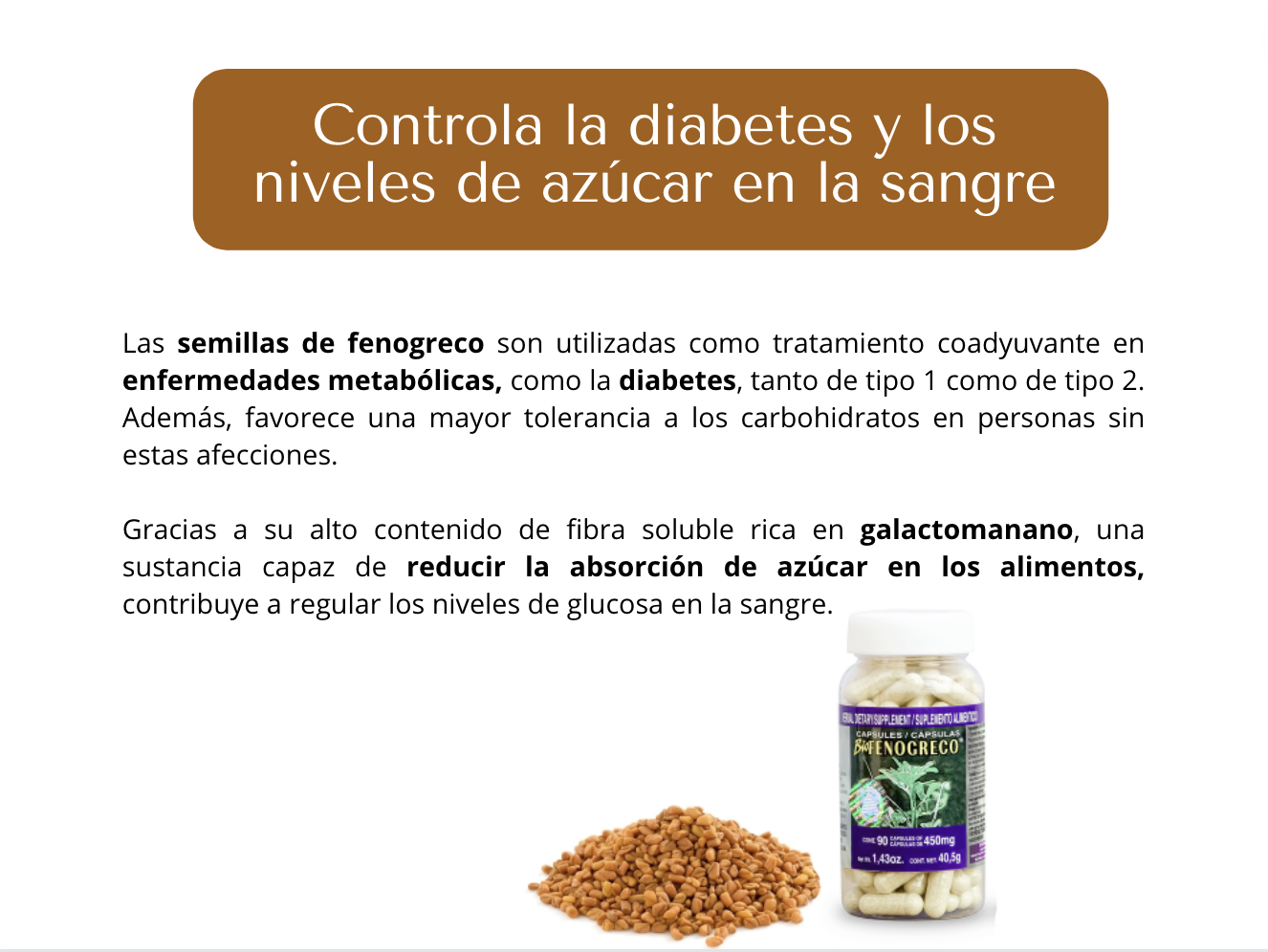 Semillas de Fenogreco 90 cápsulas 2Pack