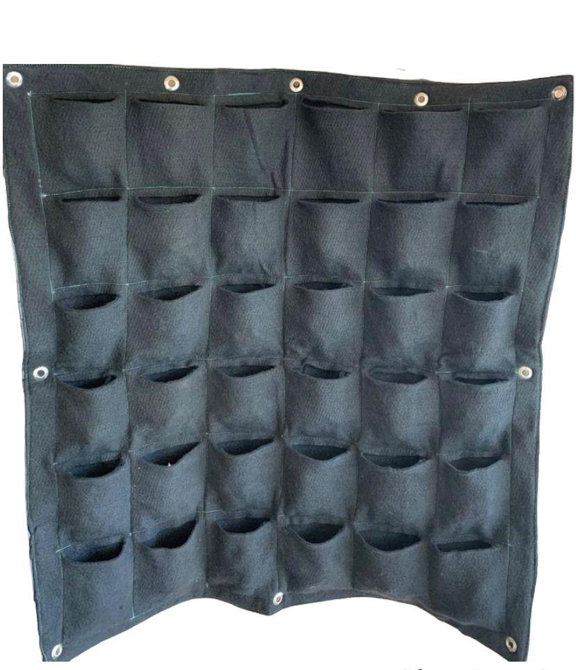 Jardín Vertical O Muro Verde De Geotextil, Con 36 Bolsas