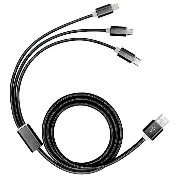 Cable Carga Rápida 3 en 1 IP V8 Tipo C 1Hora