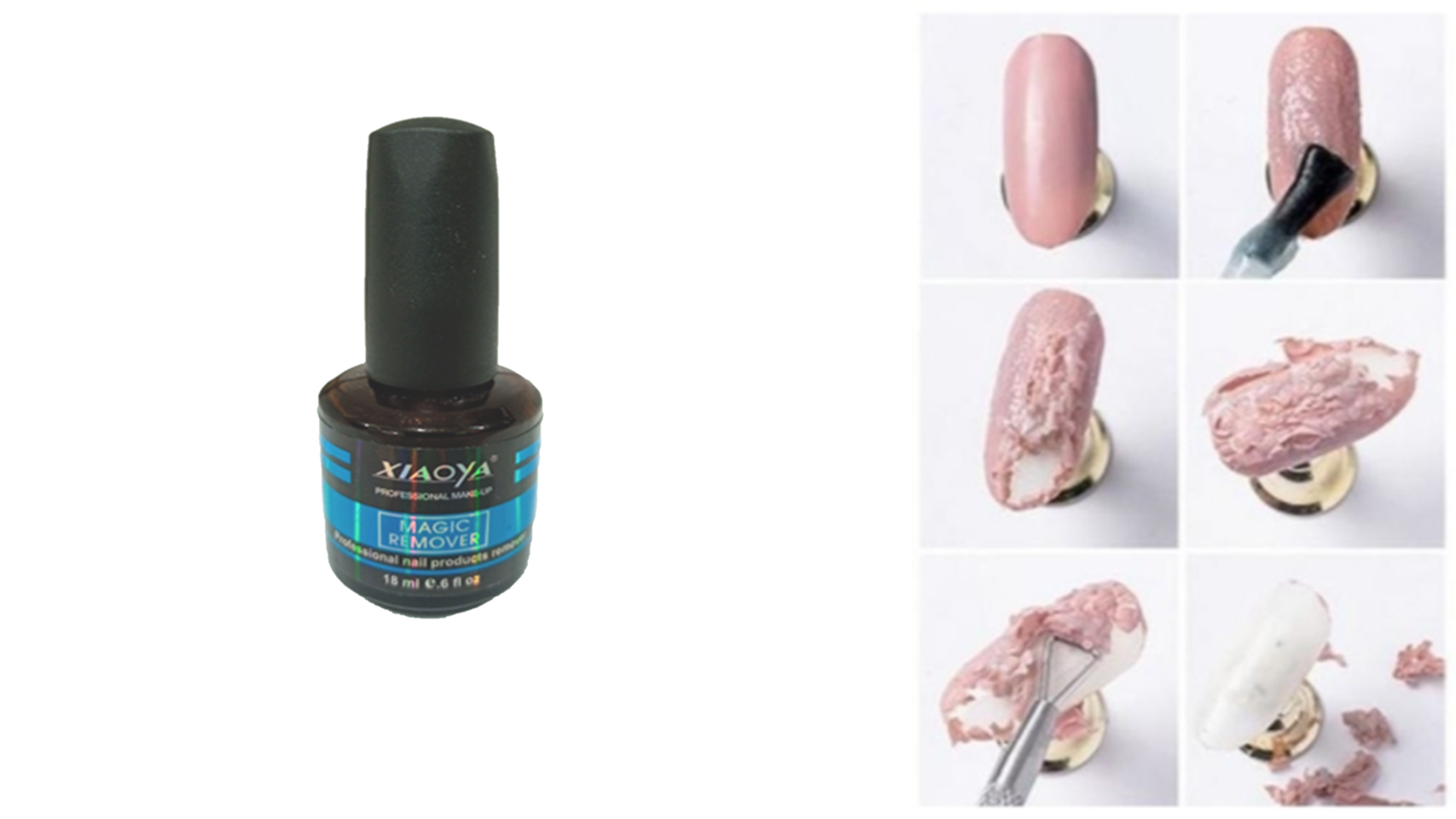 1 Remover Removedor De Gel Color Y Acrílico Para Uñas Xiaoya