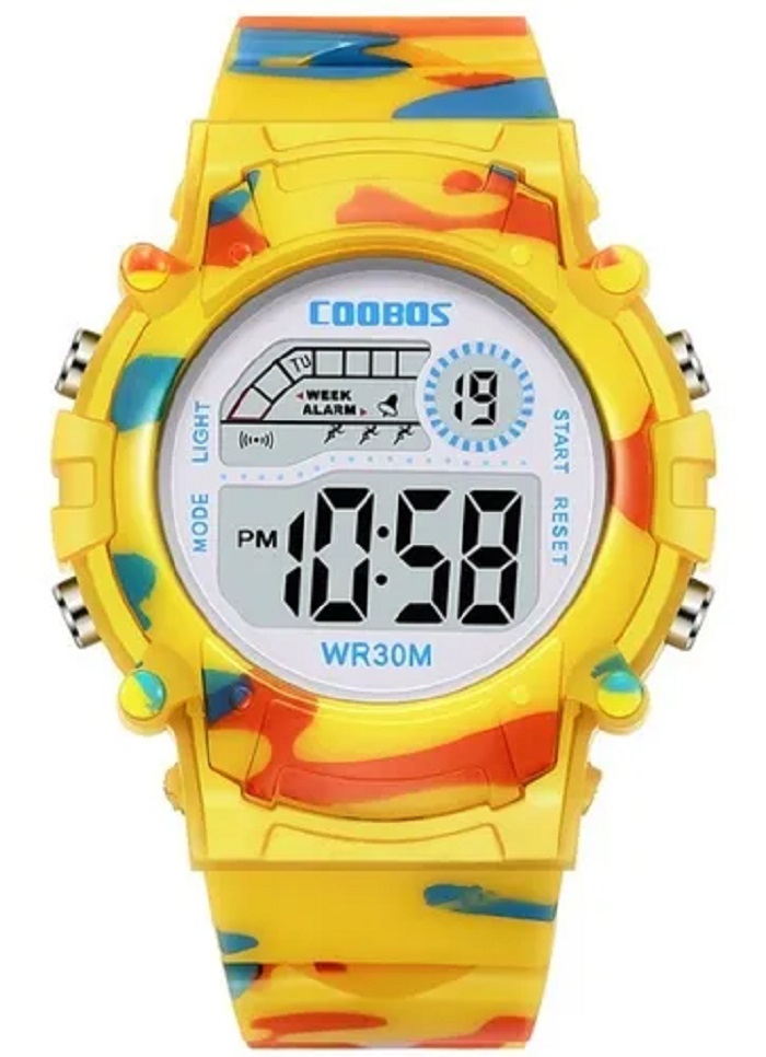 Reloj Infantil Led Para Niños, Alarma, Temporizador Militar