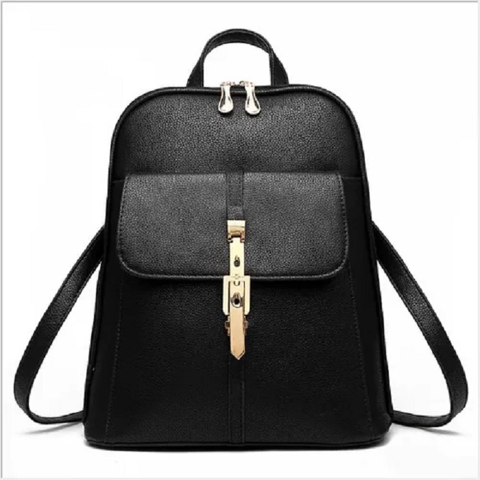 Mochila De Mujer Casual Negra