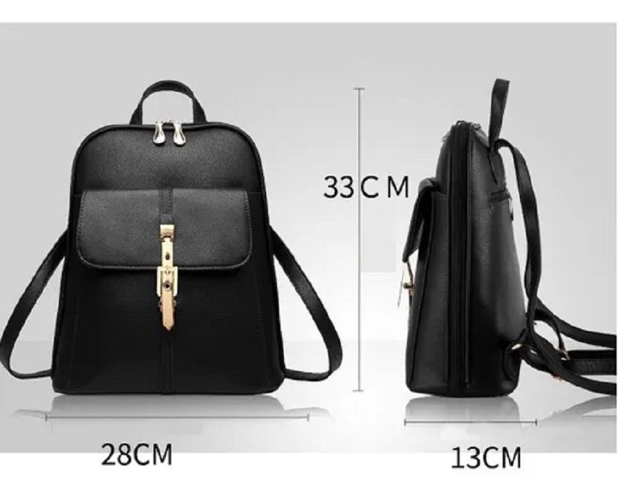 Mochila De Mujer Casual Negra