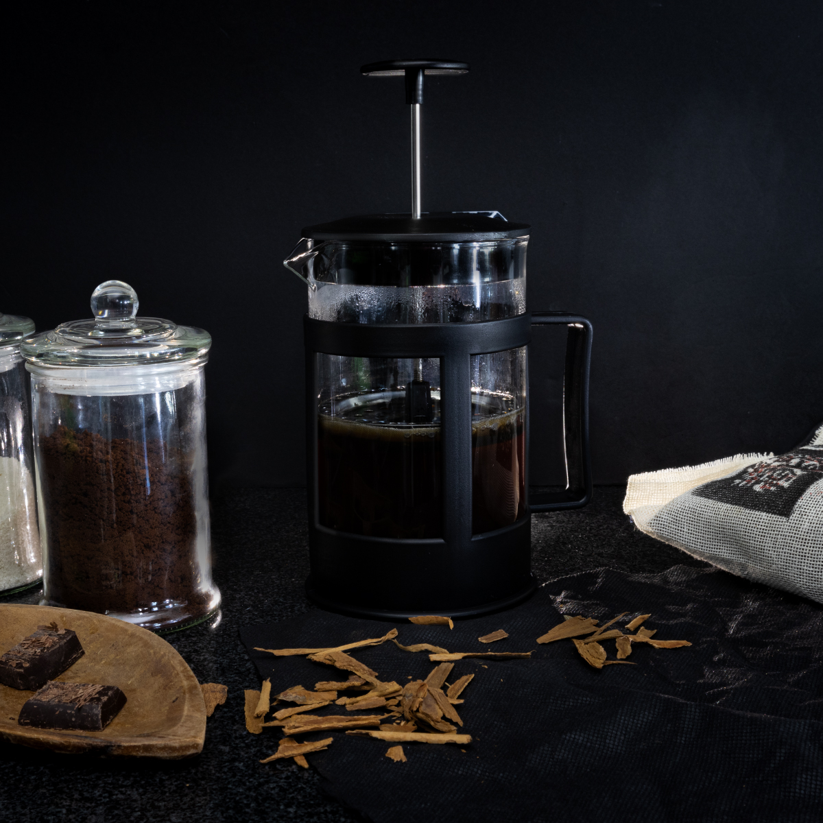 Cafetera Prensa Francesa De Vidrio 1000ml Con Embólo