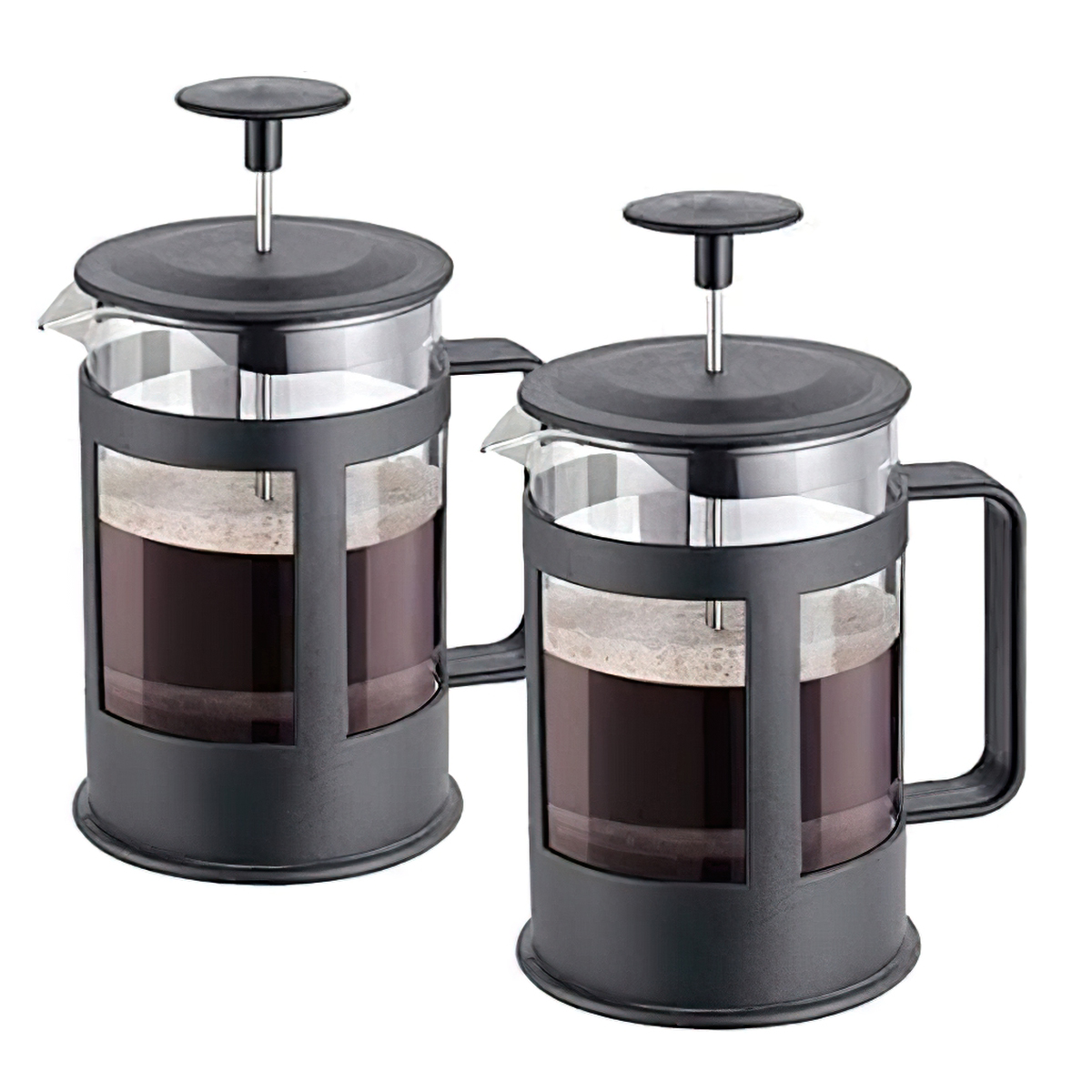 2 Cafeteras Individiales Prensa Francesa 1000ml De Vidrio