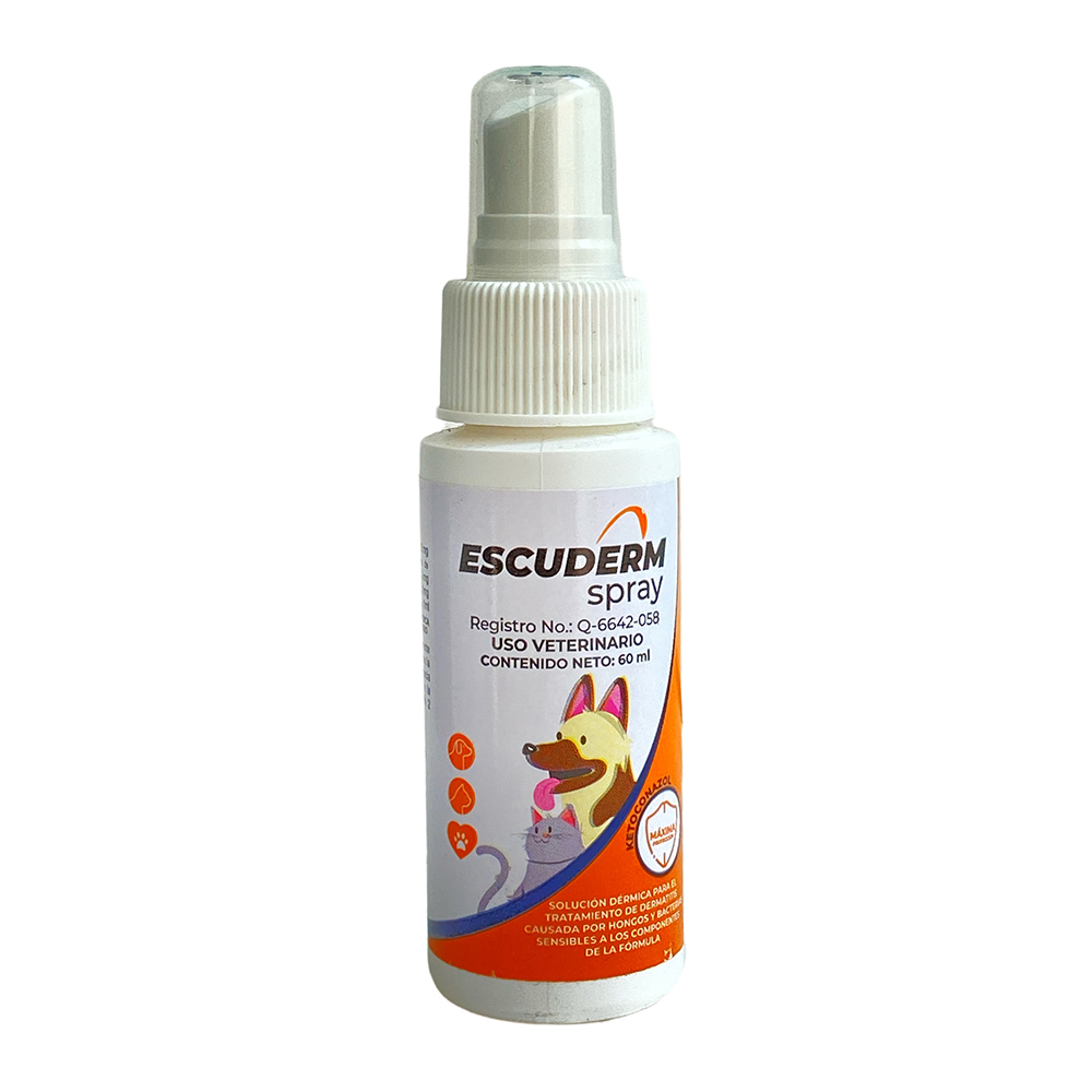 Escuderm spray 60 ml Halvet - Solución Dérmica antimicótico