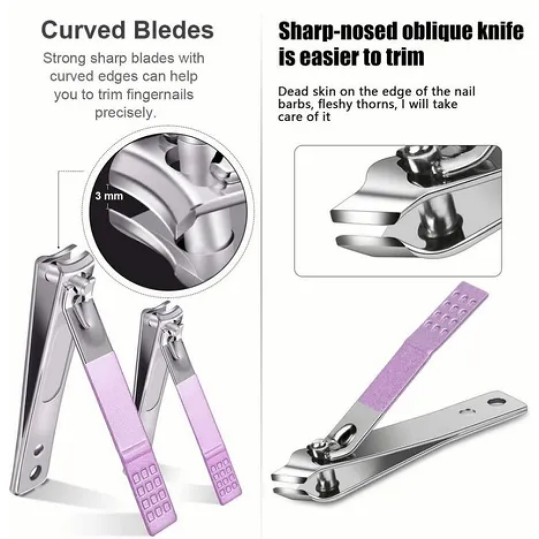 Kit De Herramientas De Manicura Para Cortaúñas Portátil 16pc