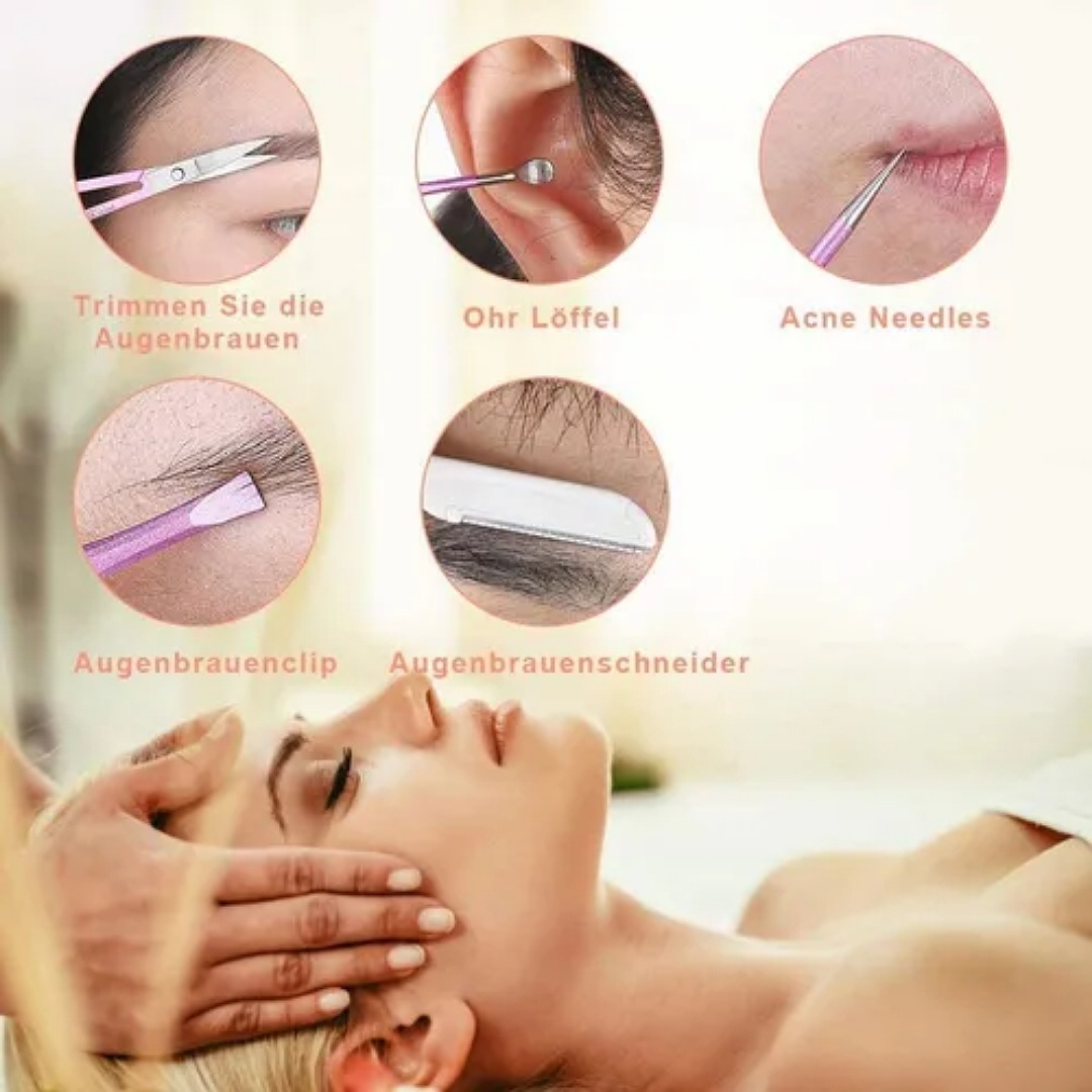 Kit De Herramientas De Manicura Para Cortaúñas Portátil 16pc