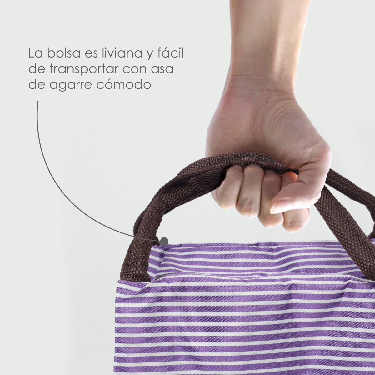 Bolsa térmica de comida tipo lonchera bolsa de almuerzo portátil gran capacidad