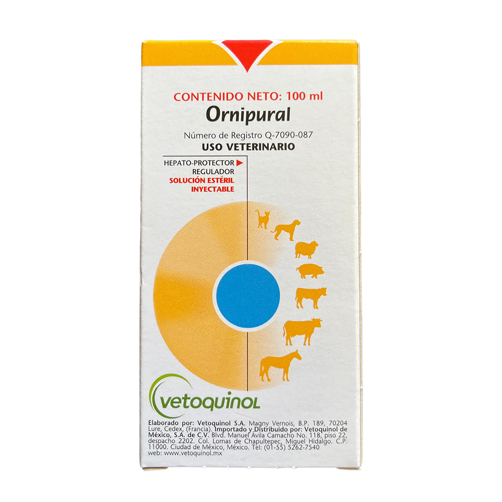 Ornipural 100 ML Vetoquinol Hepático Perro/gatos/equinos/caprinos