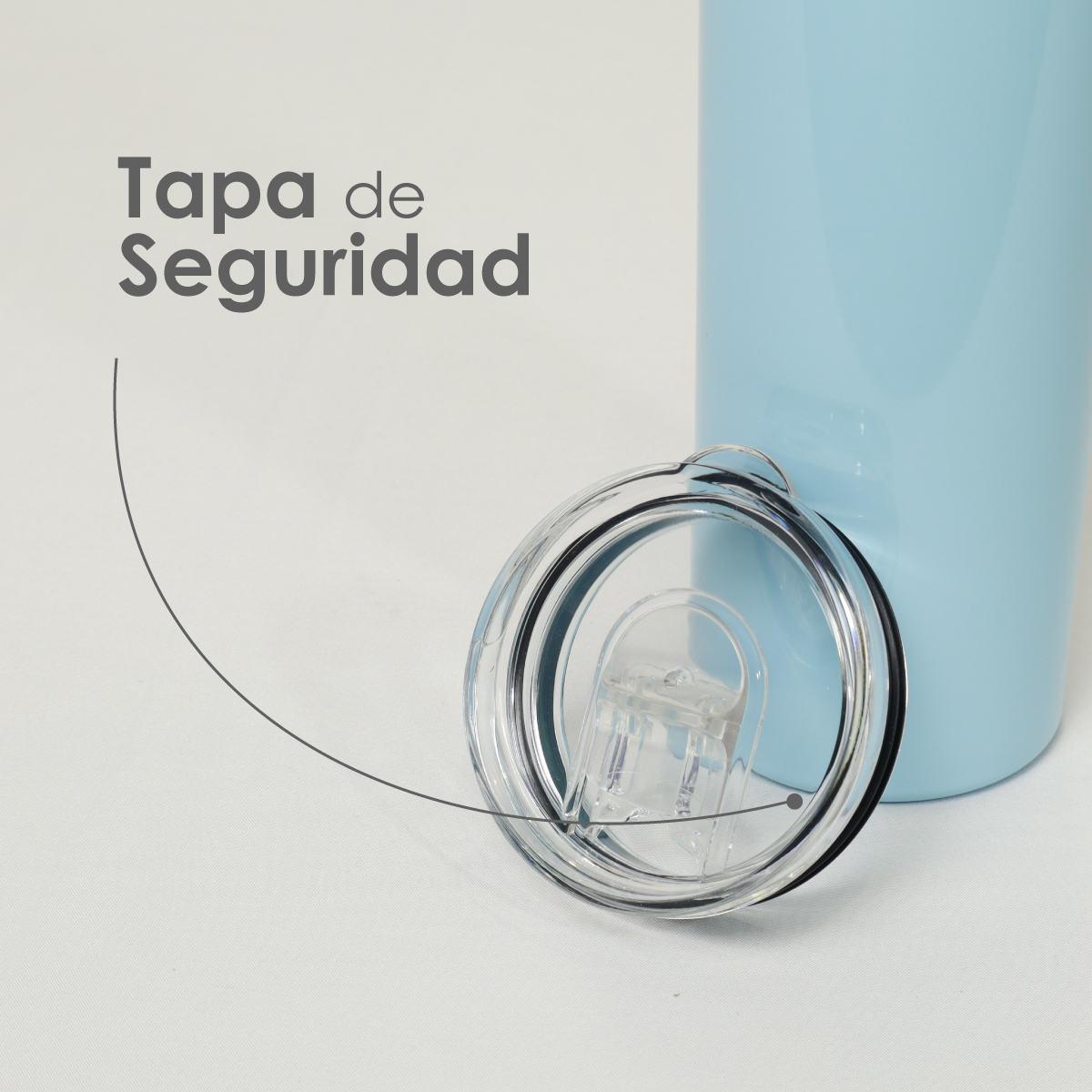 Termo Vaso Para Bebidas De 20oz Acero Inoxidable De Doble Pared Color Azul  Claro - 2 Piezas