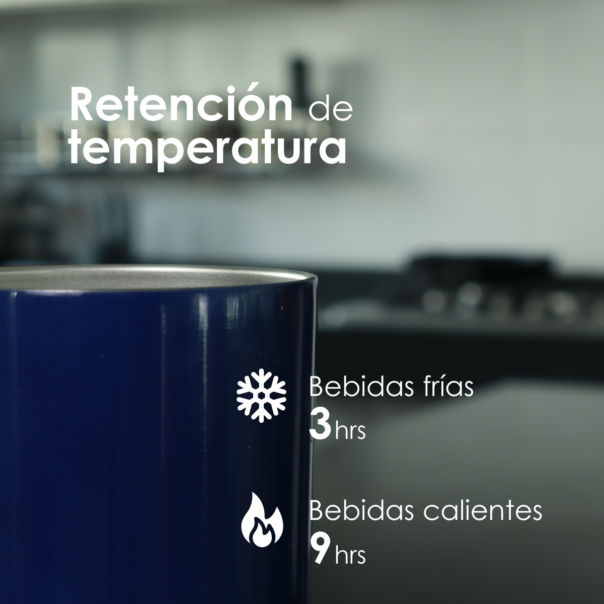 Termo Vaso Para Bebidas De 20oz Acero Inoxidable De Doble Pared Color Azul  Claro - 2 Piezas