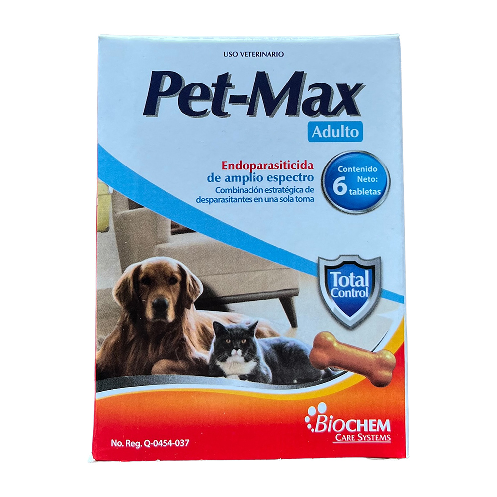 Pet Max Adulto 10 kg con 6 Tabletas Biochem