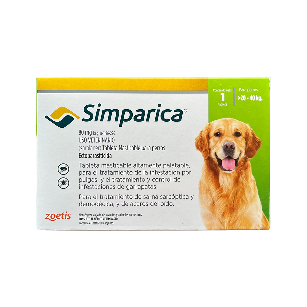 Simparica 80 Mg 1 Tableta