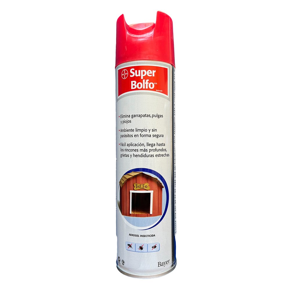 Super Bolfo 430 ML Elanco - Insecticida ambiental para el control de pulgas, garrapatas y otros insectos