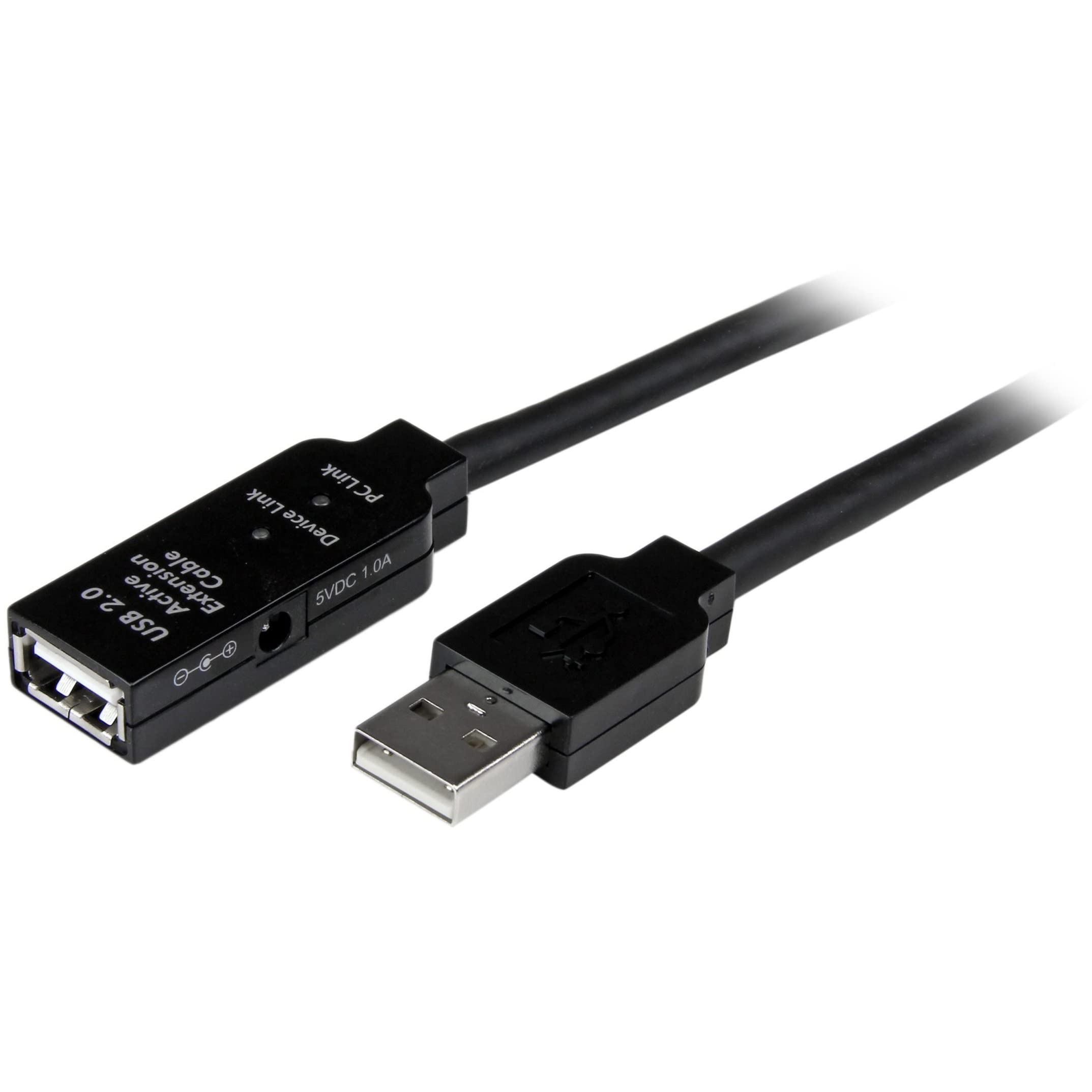 Cable USB Macho - USB Hembra, 10 Metros, Negro