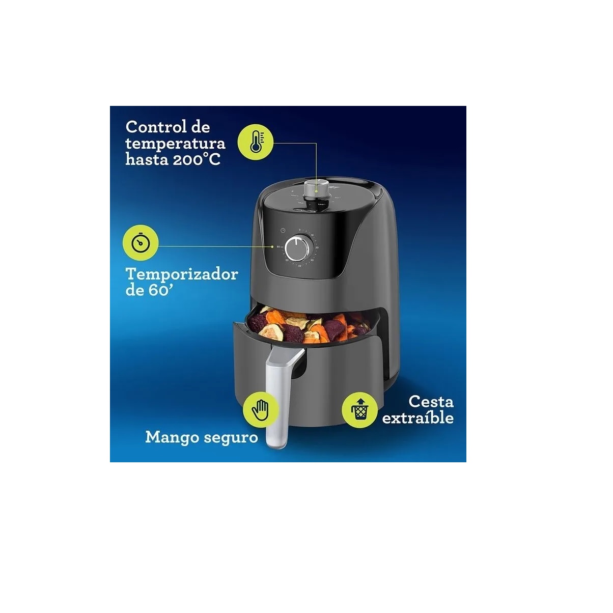 Freidora De Aire Oster Ckstaf18m-013 1.8l Manual